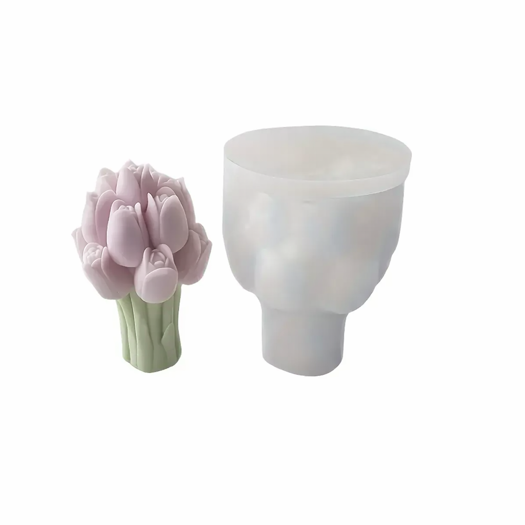Tulip Candle Silicone Mold Design