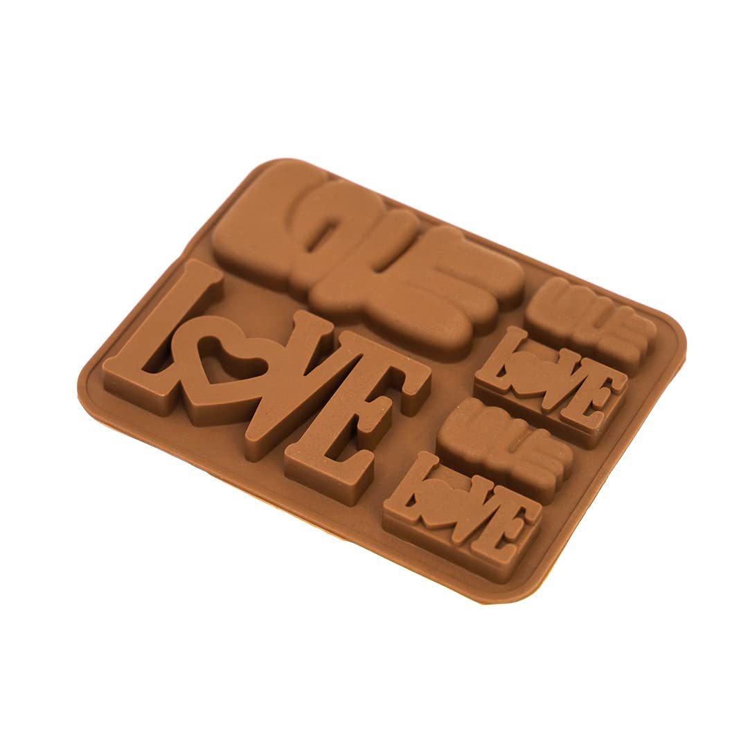 Baking Set Silicone Love Shape Chocolate Mould ll Candy Mold, Cake