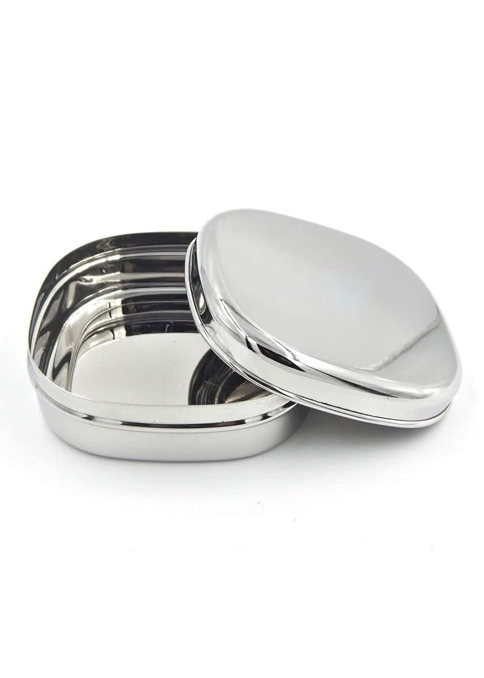 Sleek Square Stainless Steel Lunch Box 450ml