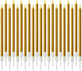 Golden Thin Birthday Candles Pack