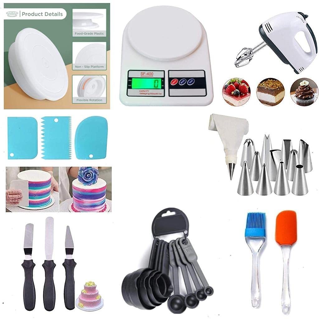 Baking Set Combo Set Baking Set Electric Hand Mixer, Kitchen Scale,