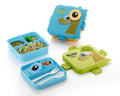 Birdy Printed 3 Compartment Lunch Box Pink