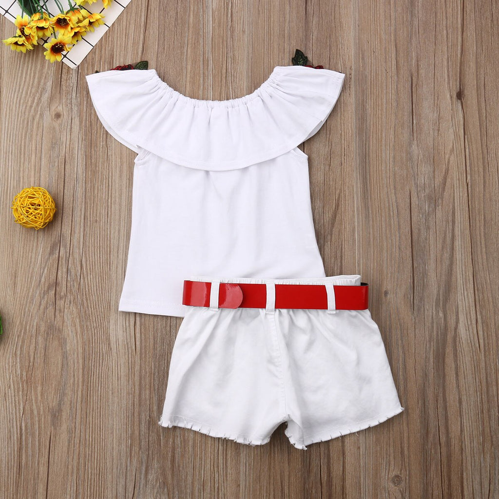 kids girl clothes princess fashion flower tops