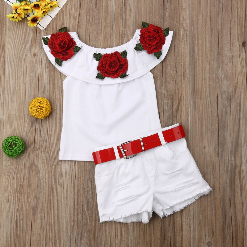 kids girl clothes princess fashion flower tops