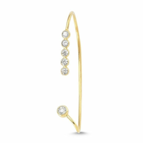 Magnolia Silver Behind Ear Wraps & Cuffs Earring