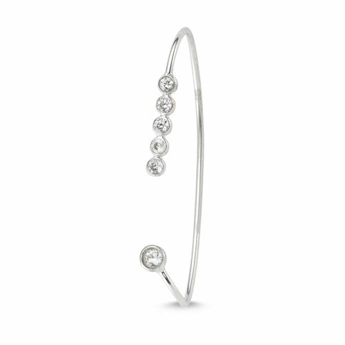 Magnolia Silver Behind Ear Wraps & Cuffs Earring