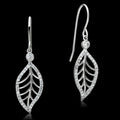 TS068 - Rhodium 925 Sterling Silver Earrings with AAA Grade CZ  in